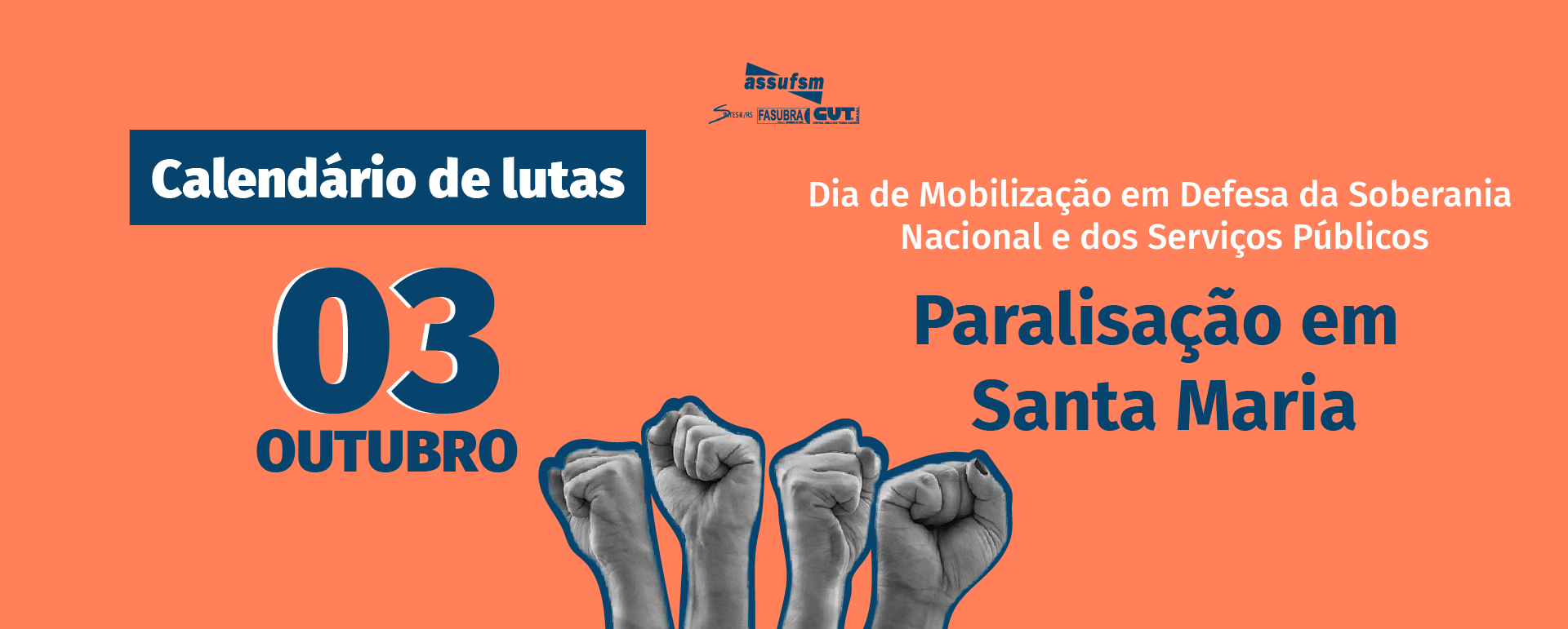 Paralisação: 3 de outubro é Dia Nacional de Luta