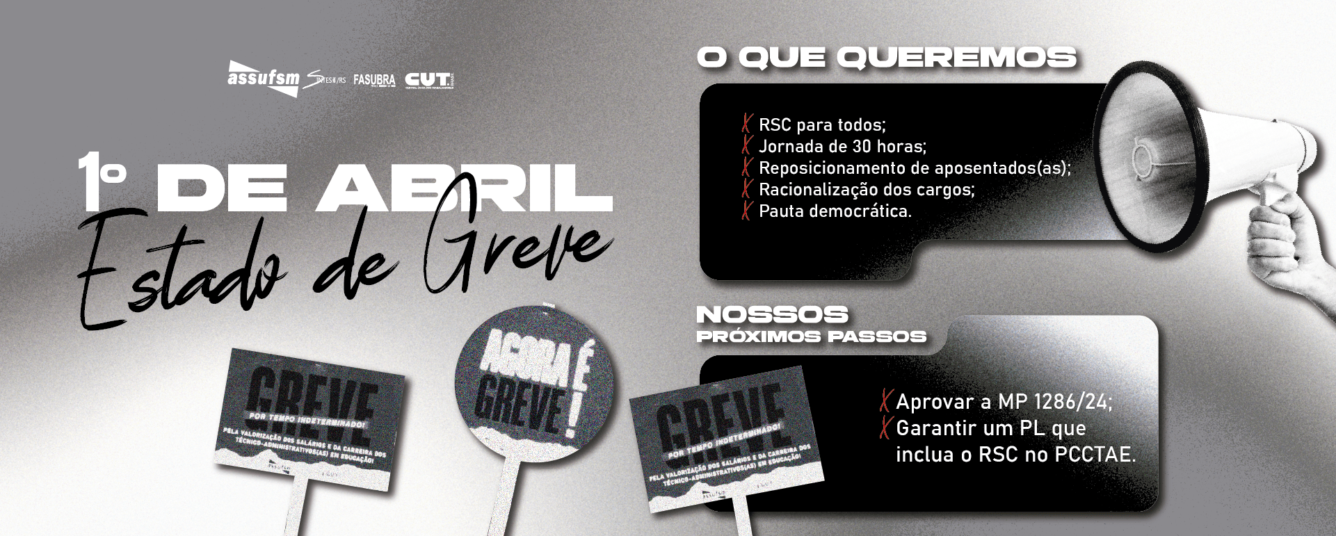 1º de abril – dia do início do Estado de Greve do Funcionalismo Público