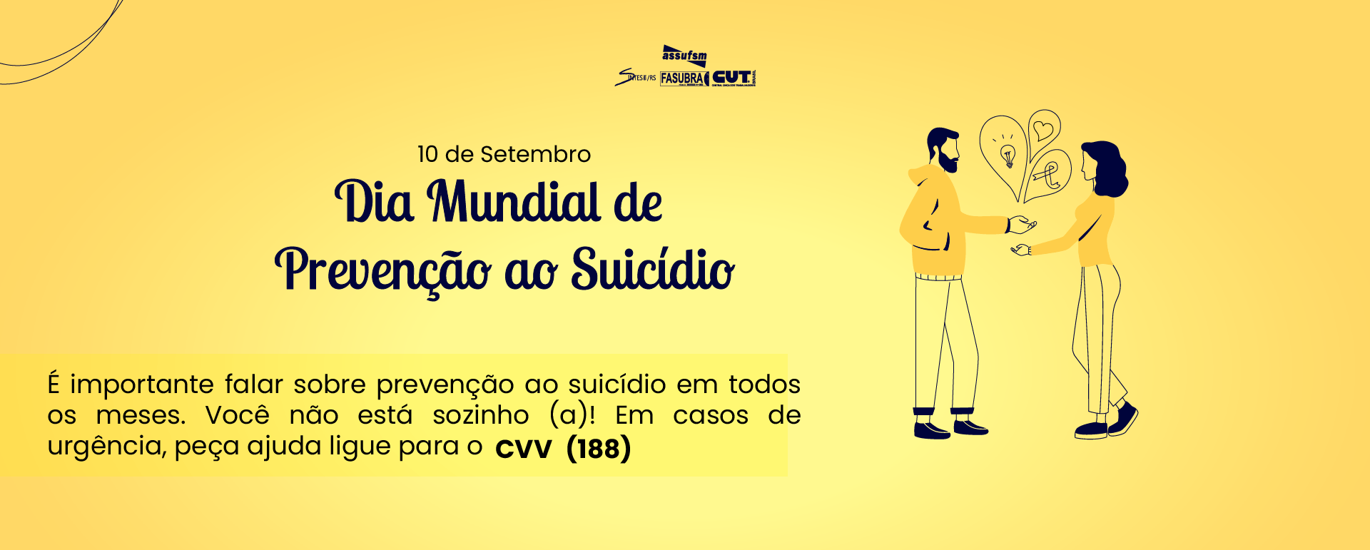 10/09 – Dia Mundial de Prevenção ao Suicídio