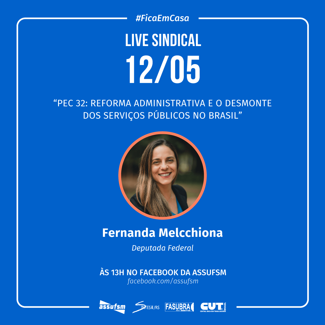 Live Sindical entrevista Deputada Federal sobre a Reforma Administrativa na quarta (12)