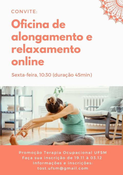 Inscreva-se na Oficina de Alongamento e Relaxamento Online