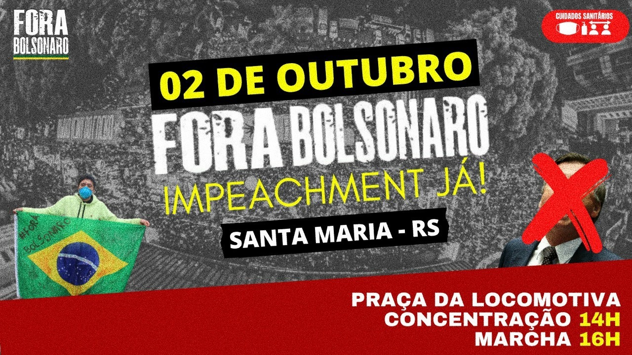 02 de outubro nas ruas pelo Fora Bolsonaro