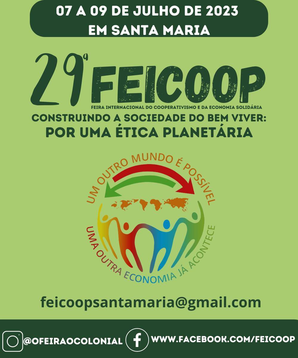 29ª edição da FEICOOP de 2023 será de 7 a 9 de julho; inscrições para feirantes já estão abertas