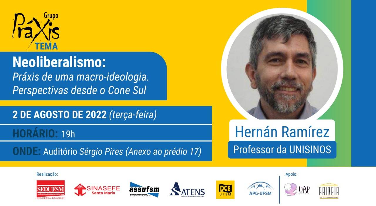 Entidades da UFSM promovem debate sobre neoliberalismo no Cone Sul