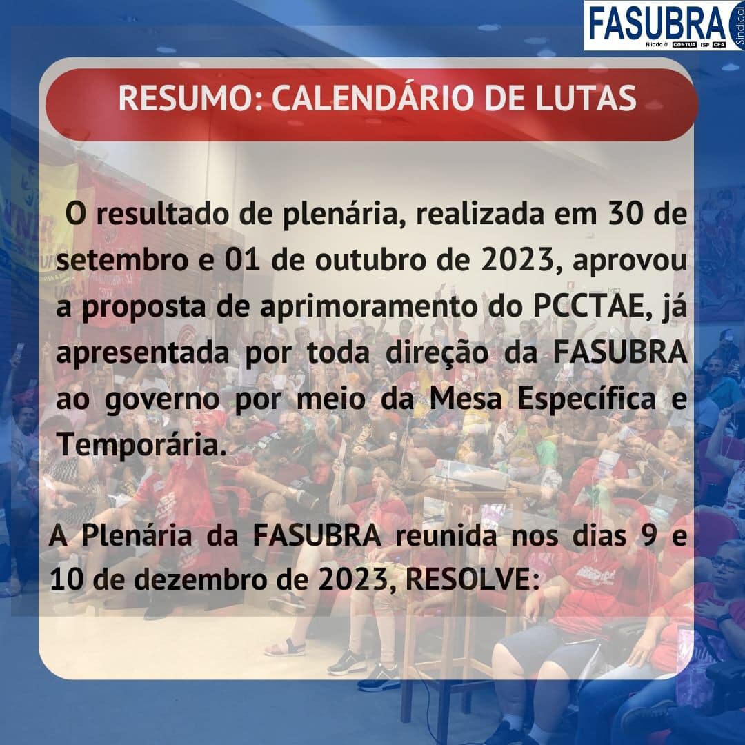FASUBRA lança informes sobre estado de Greve do Funcionalismo Público