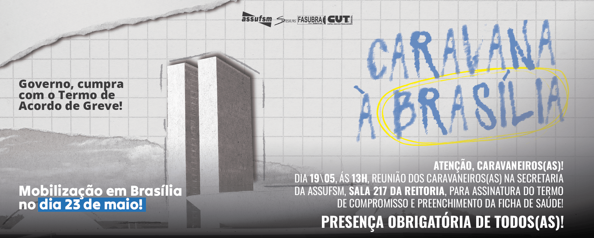 Reunião para caravaneiros(as) será na segunda (19), com presença obrigatória