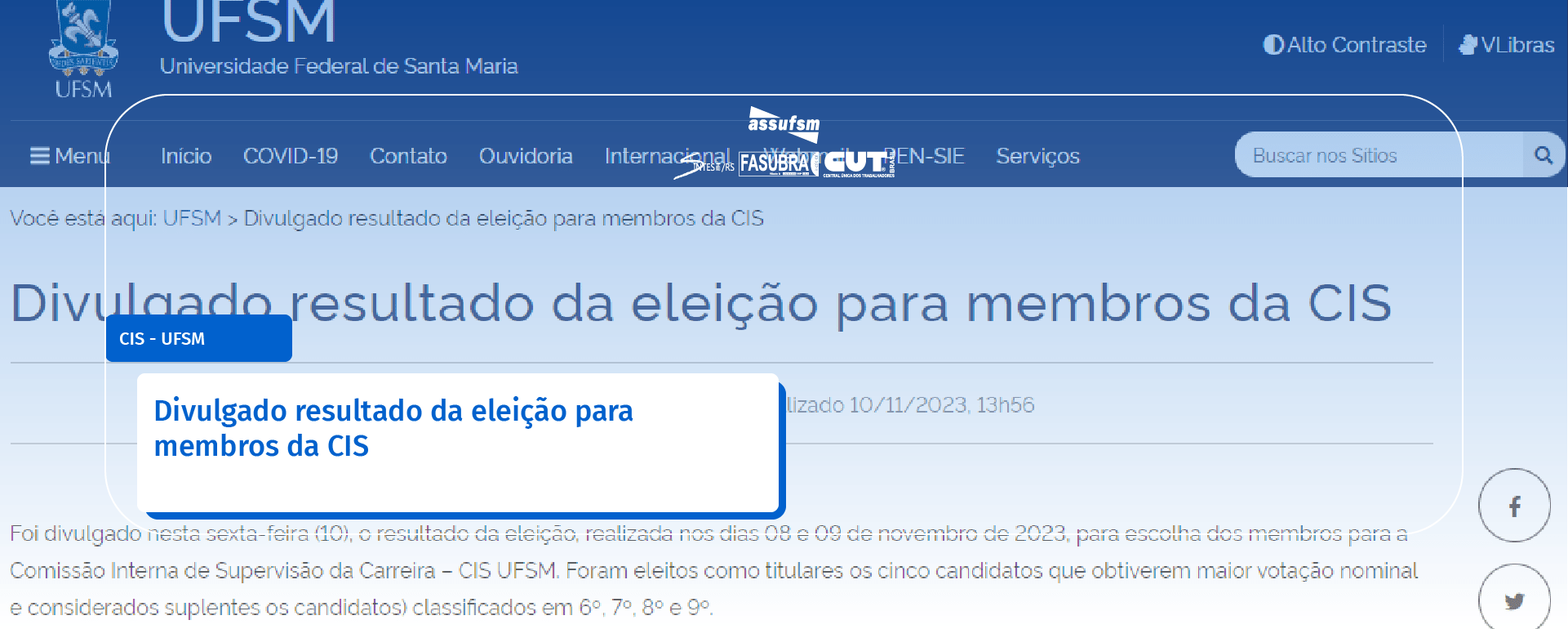 Divulgado resultado da eleição para membros da CIS
