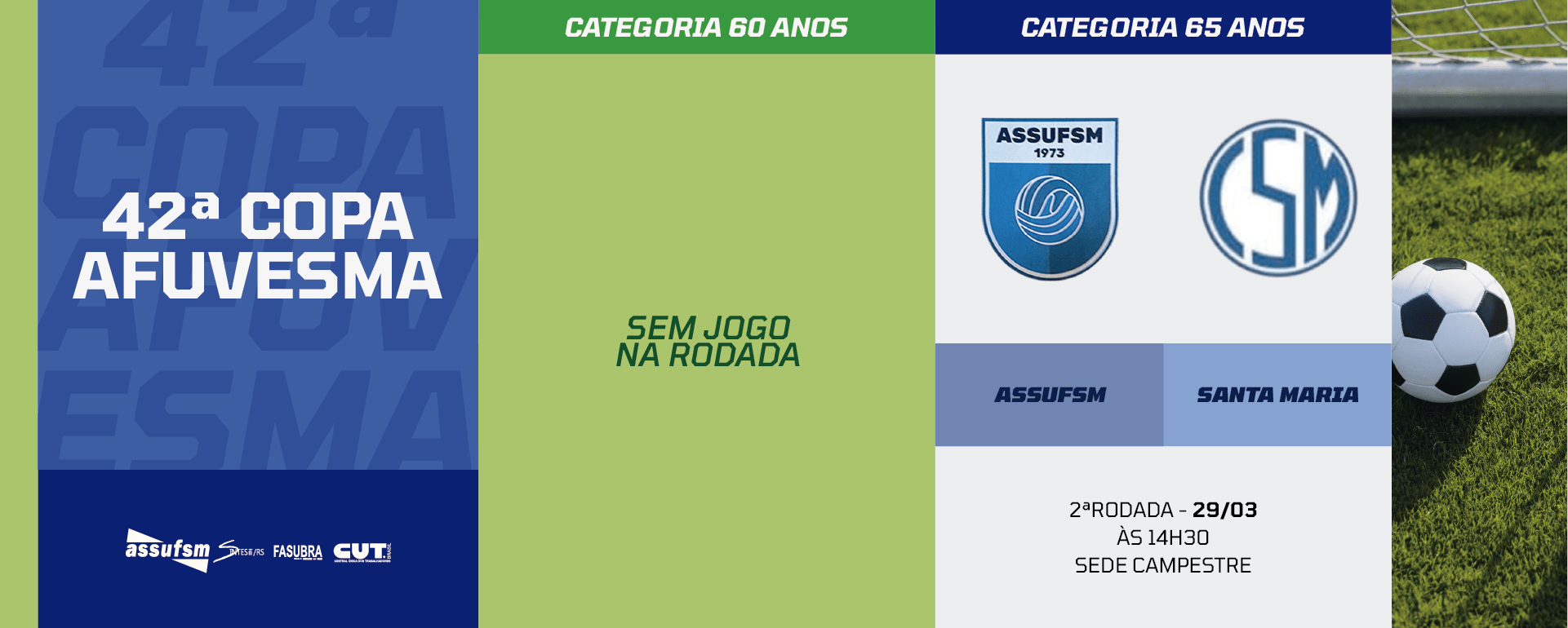 Futebol: confira o segundo jogo da Assufsm na Copa AFUVESMA 2025