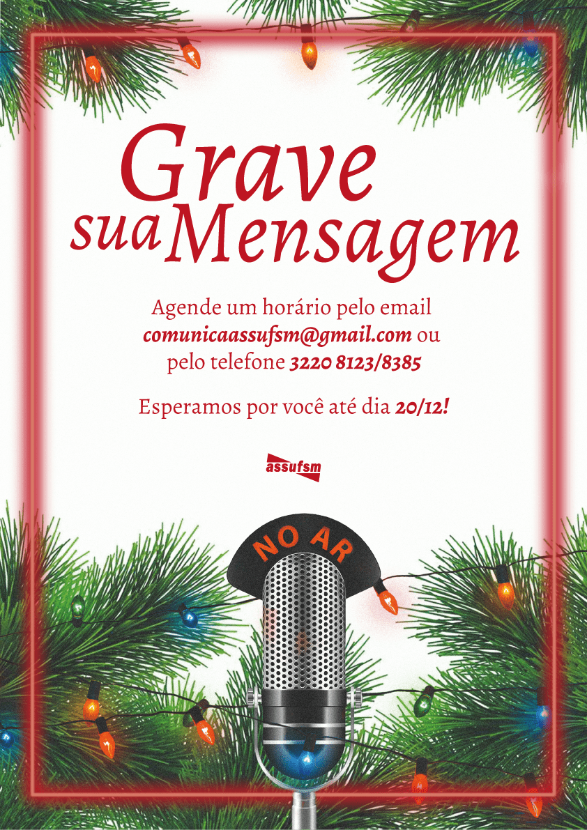 Grave sua Mensagem de Final de Ano para o Espaço Sindical