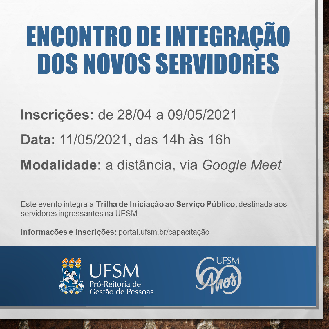 Progep realiza encontro para integrar novos e novas trabalhadoras públicas