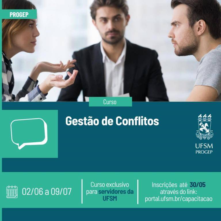 Inscrições abertas para Curso de Gestão de Conflitos