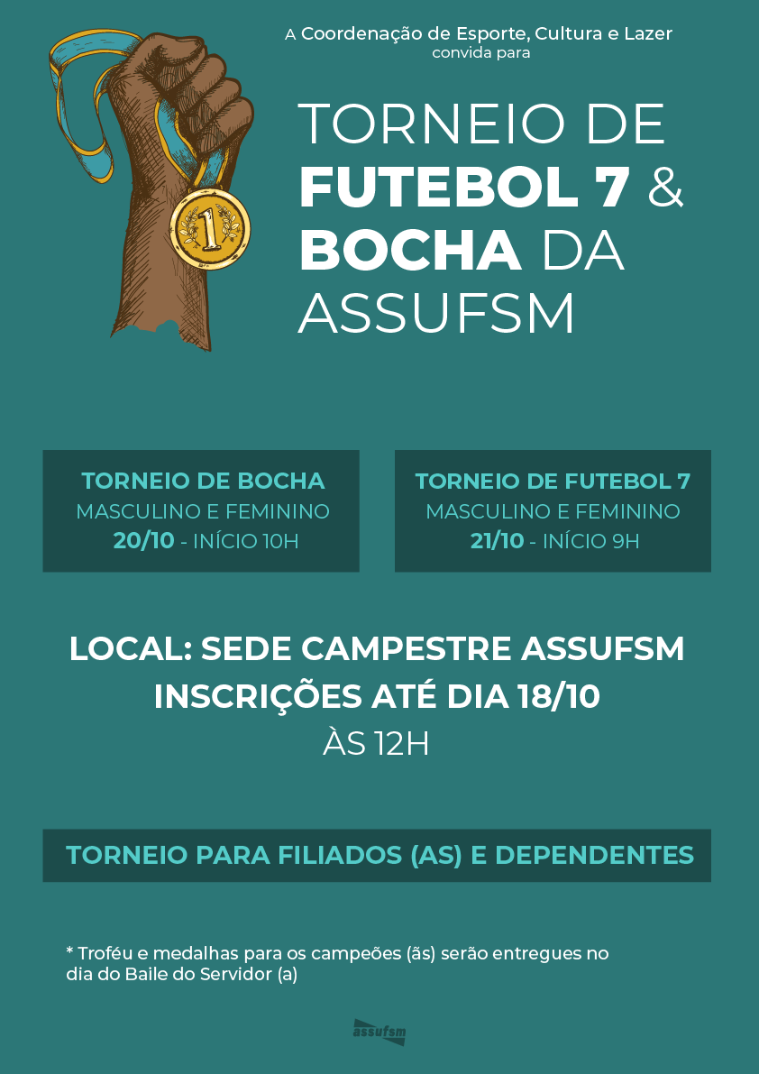 Abertas as inscrições para Torneio de Bocha e Futebol 7 na Sede Campestre