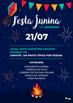 Arraiá da Assufsm acontecerá dia 21 de julho