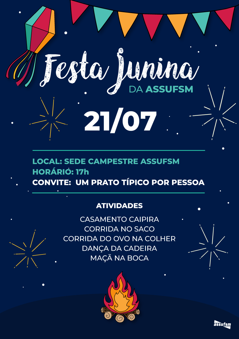 Arraial da Assufsm acontecerá dia 21 de julho