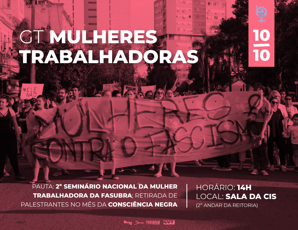 GT Mulher Trabalhadora se reúne na quarta-feira (10)