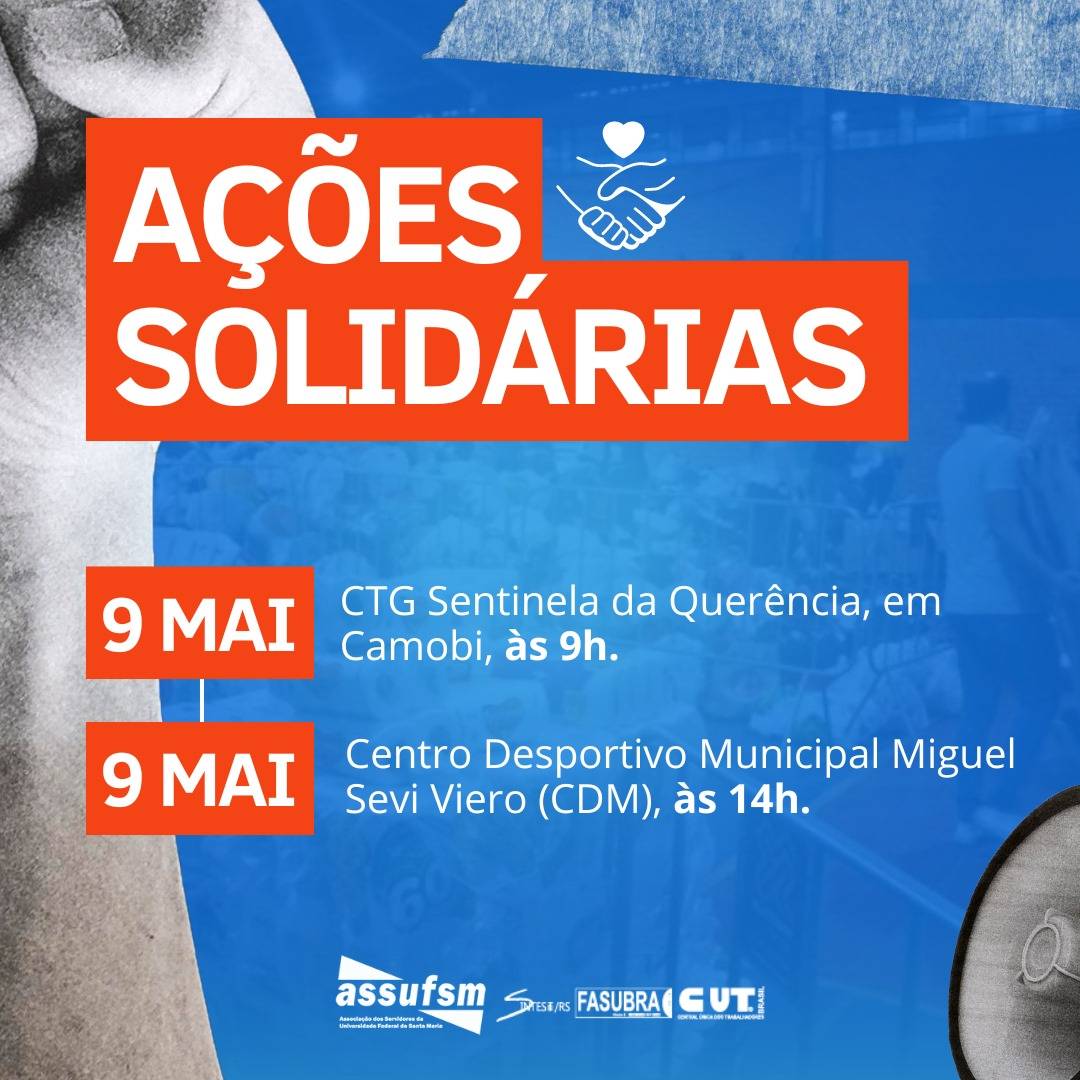 AGORA É GREVE: atividades solidárias são realizadas nesta quinta (09)