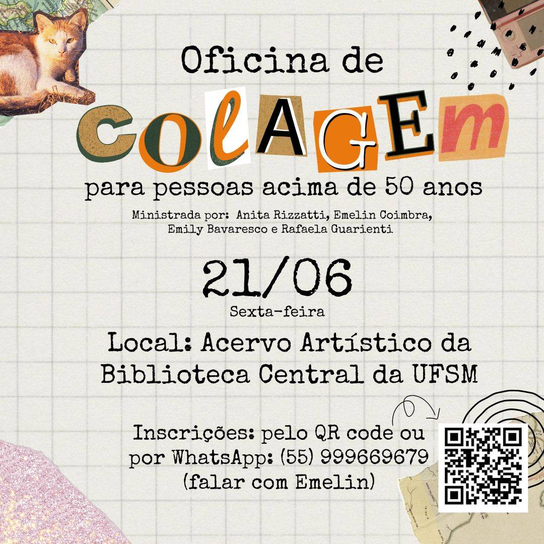 Curso de Licenciatura em Artes Visuais realiza oficina artística para aposentados(as) da UFSM