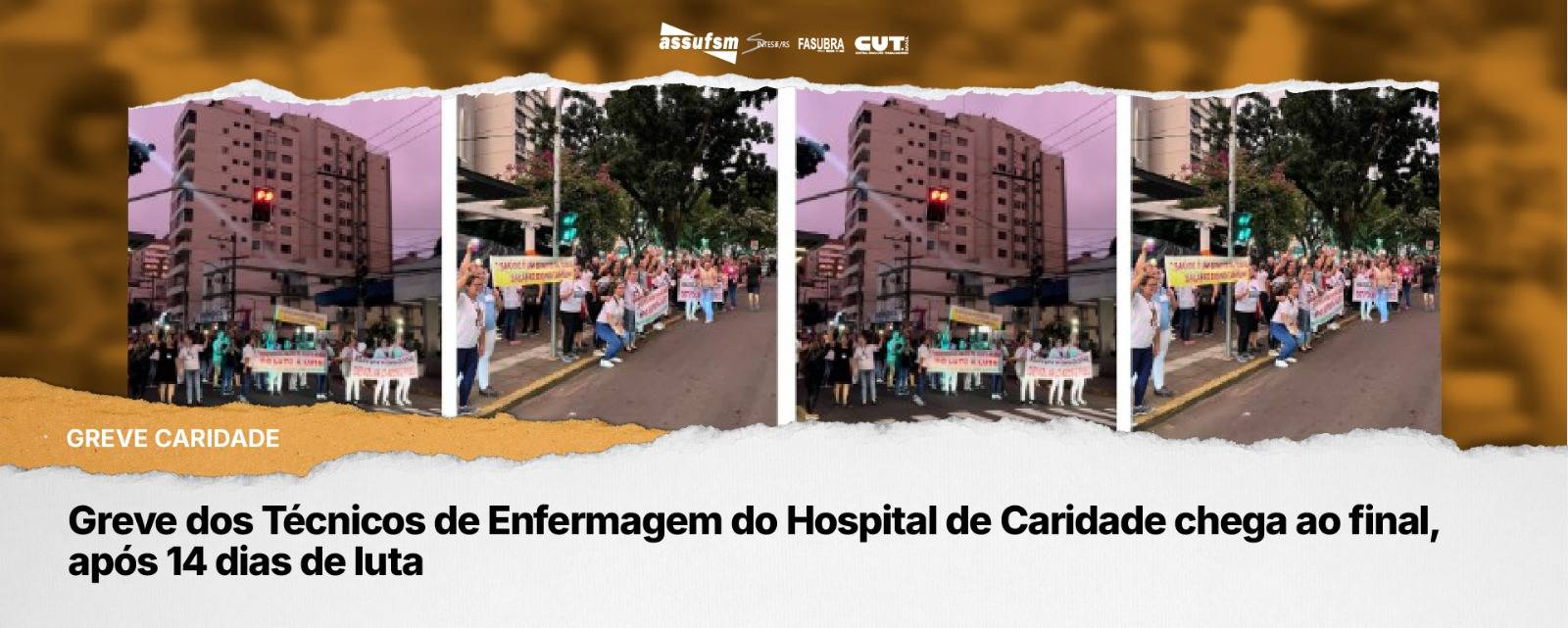 Greve dos Técnicos de Enfermagem do Hospital de Caridade chega ao final, após 14 dias de luta