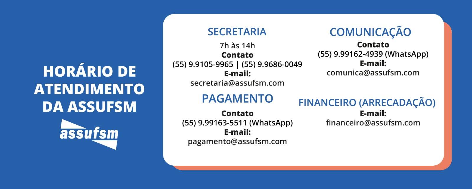 TAE, veja o funcionamento da Assufsm no período de férias da UFSM