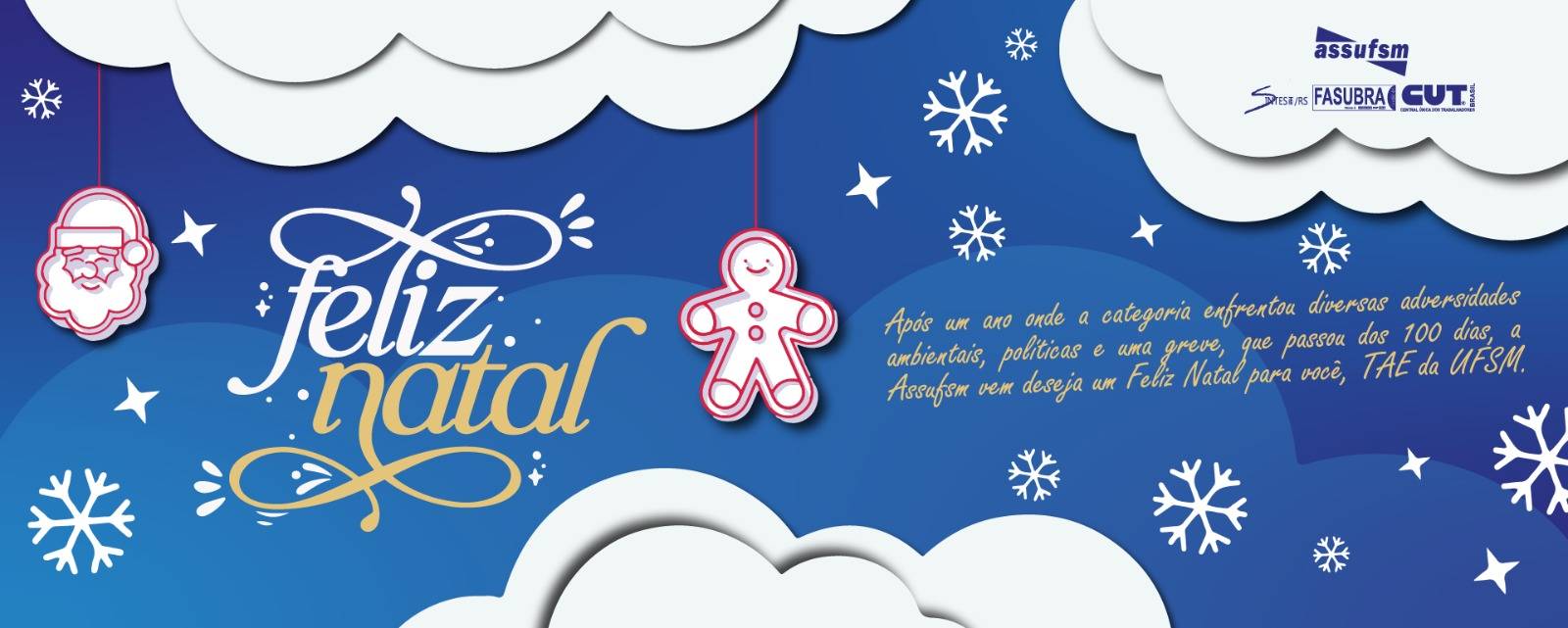 Assufsm deseja um Feliz Natal a todos e todas