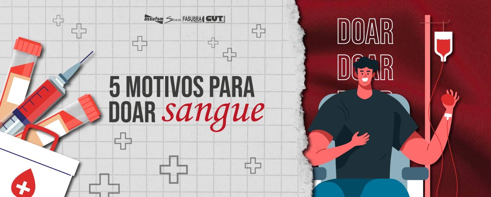 Em época de baixos estoques em hemocentros, confira cinco motivos para doar sangue