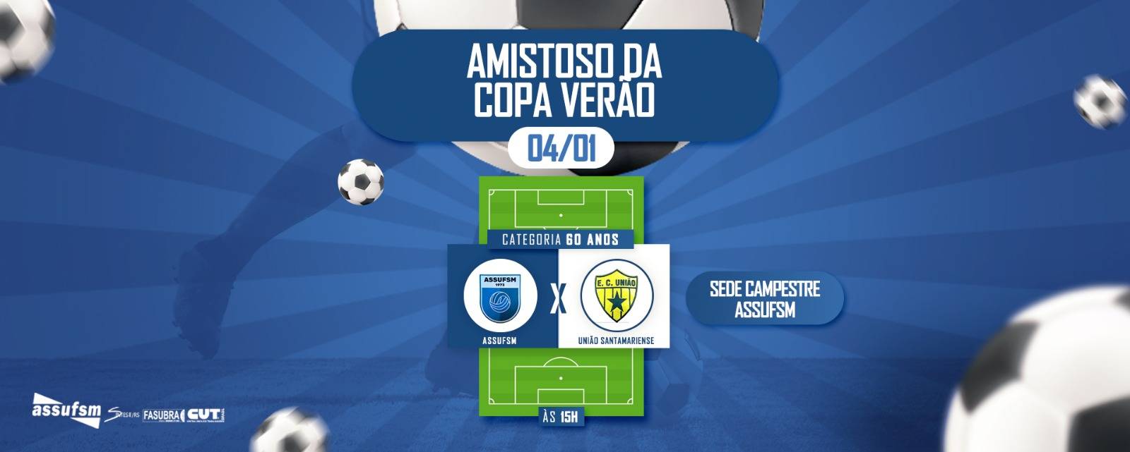 Amistoso da Copa Verão Afuvesma está marcado para o próximo sábado (04) na Sede Campestre