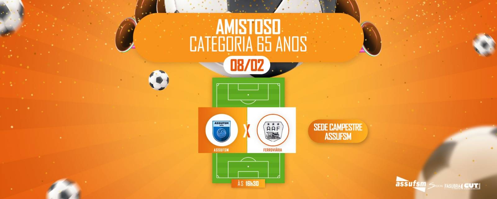Início do amistoso da categoria 65 anos está marcado para o próximo sábado (08) na Sede Campestre