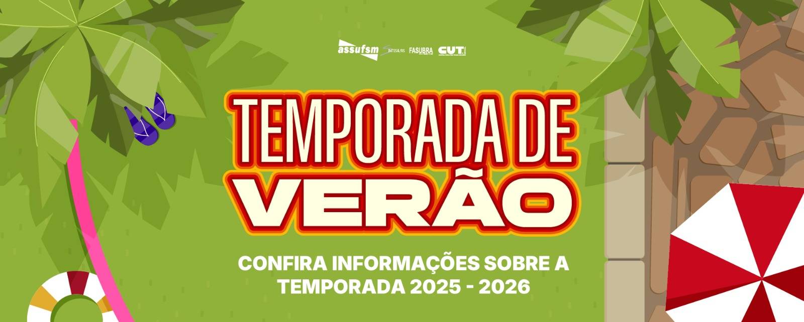Temporada de Verão 2025/2026: Assufsm passa informações sobre a Sede Campestre