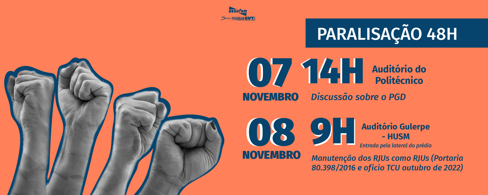Dias de paralisação serão marcados por importantes debates sobre o serviço público