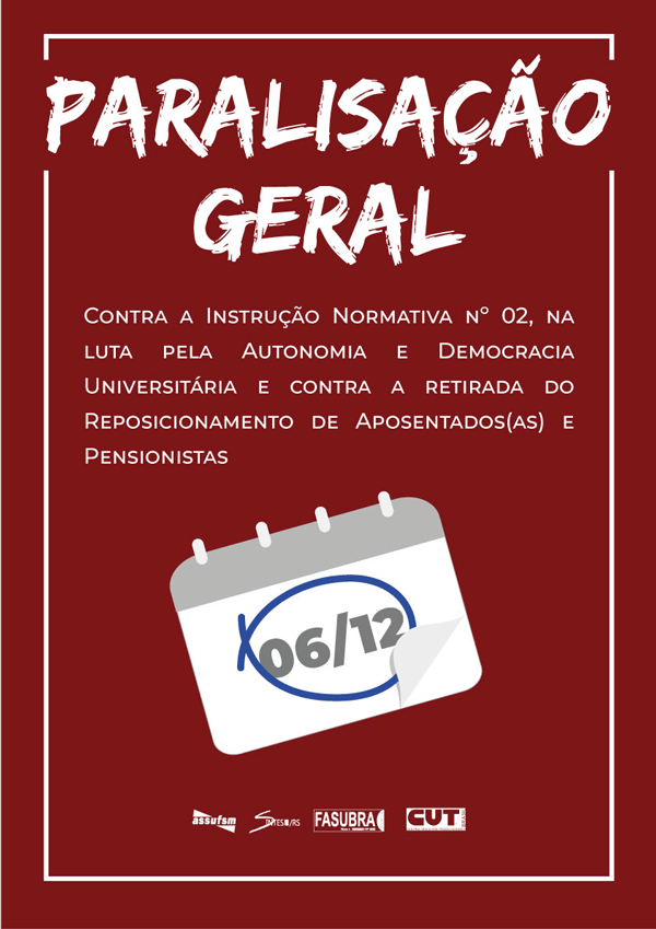 06/12: Dia de Paralisação e Lutas