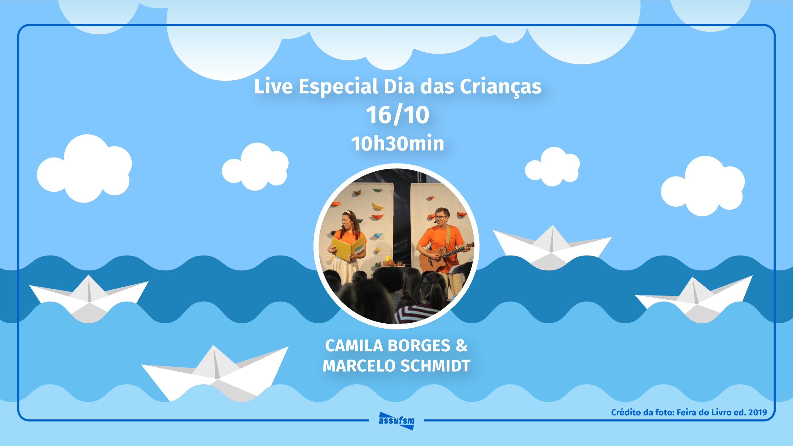 Live Especial do Dia da Criança da Assufsm será sexta (16), às 10h30min