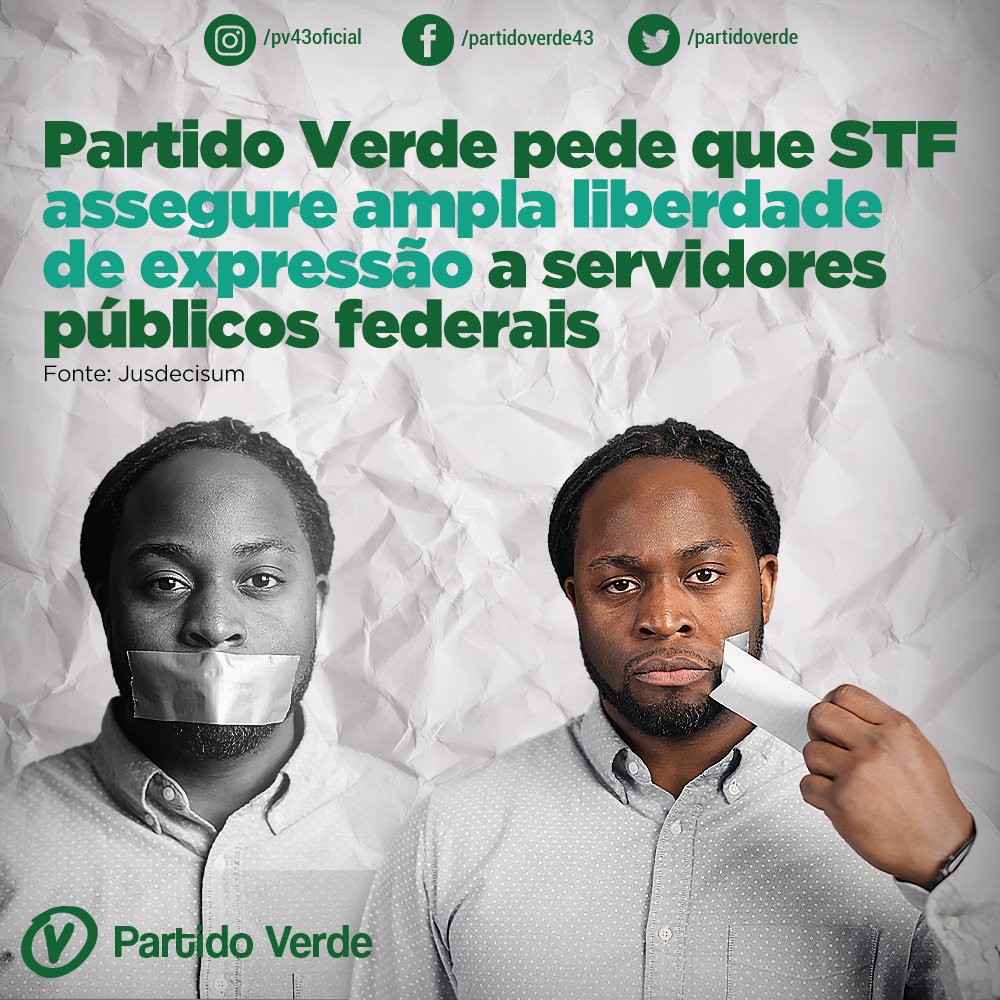 Partido pede que STF assegure ampla liberdade de expressão a Servidores(as) Públicos(as) Federais