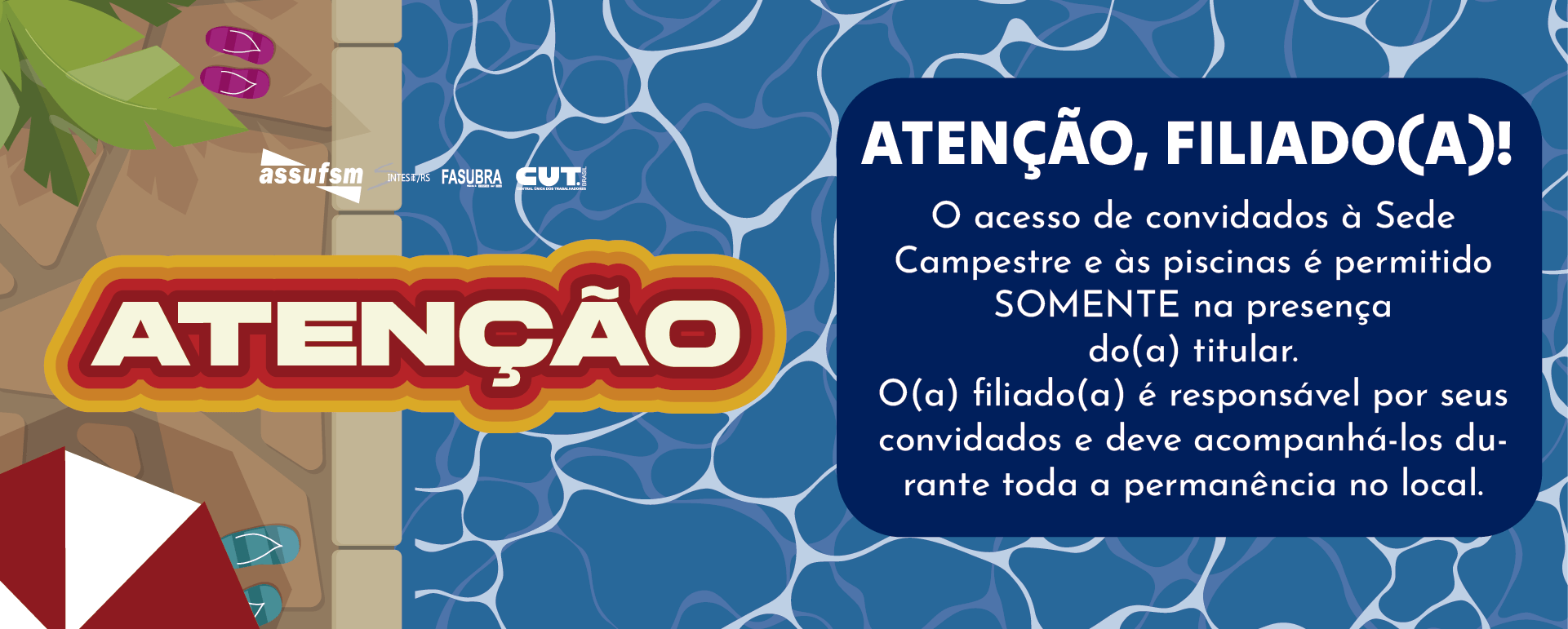 ASSUFSM reforça regras para acesso de convidados à Sede Campestre