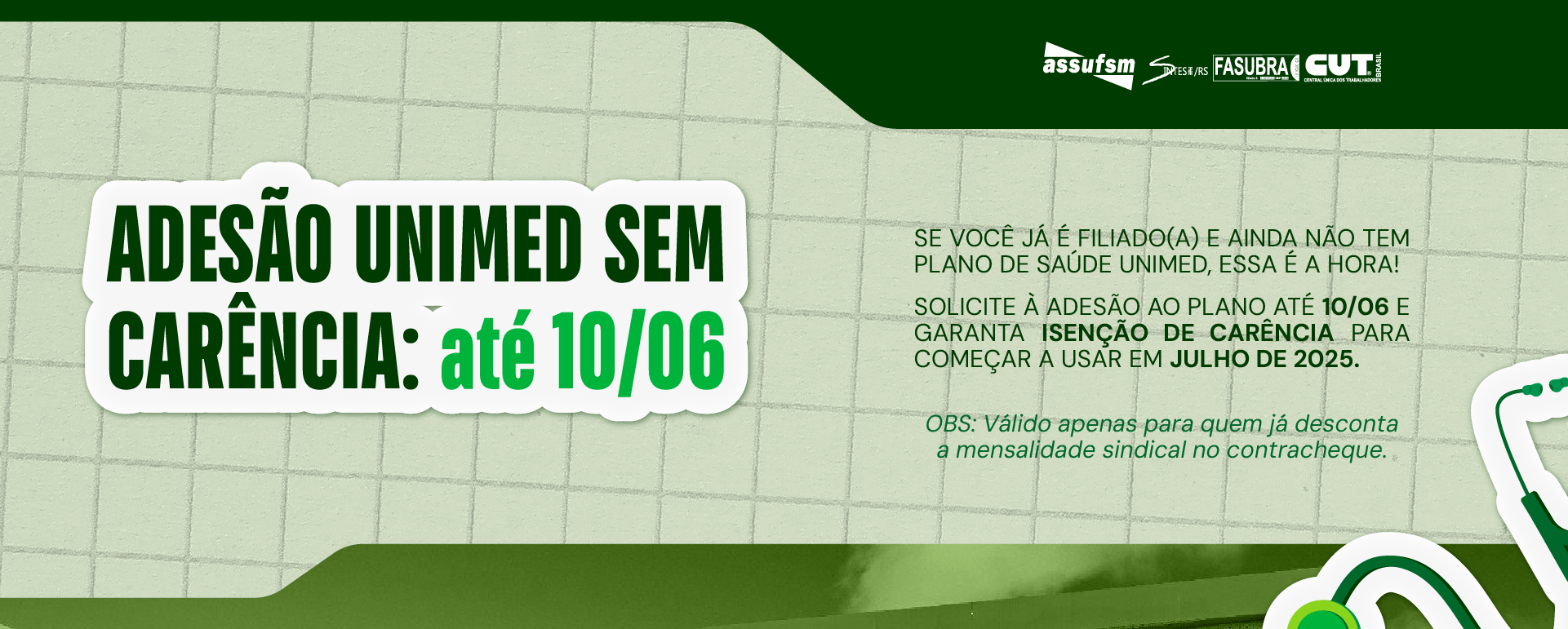UNIMED oferece isenção de carência para novos planos até 10 de junho