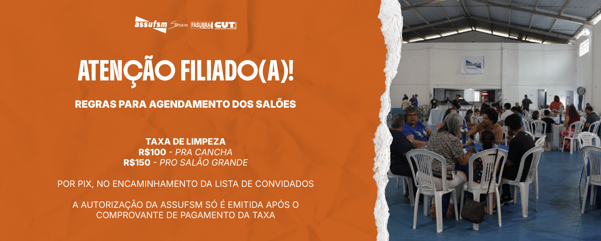 Atenção filiado(a): Novas regras de agendamento na Sede Campestre