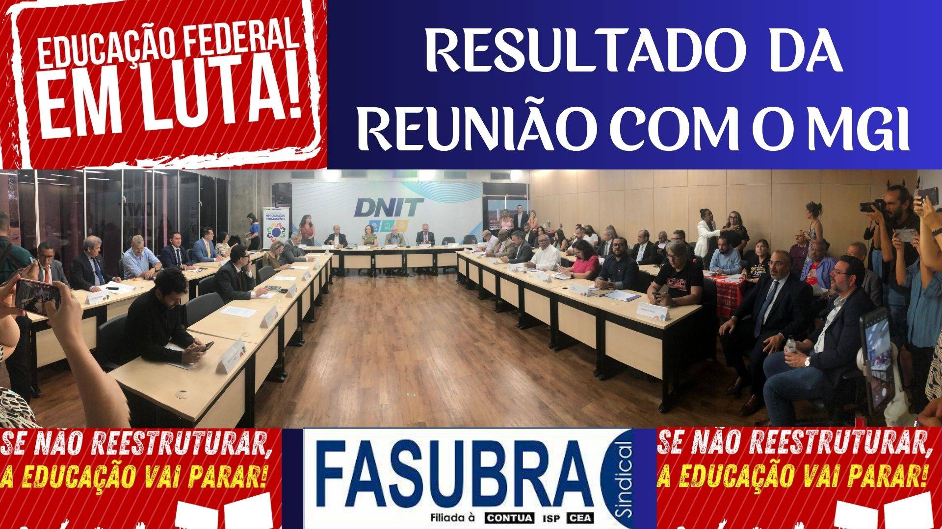 Informes da 7ª Mesa Nacional de Negociação Permanente com o MGI