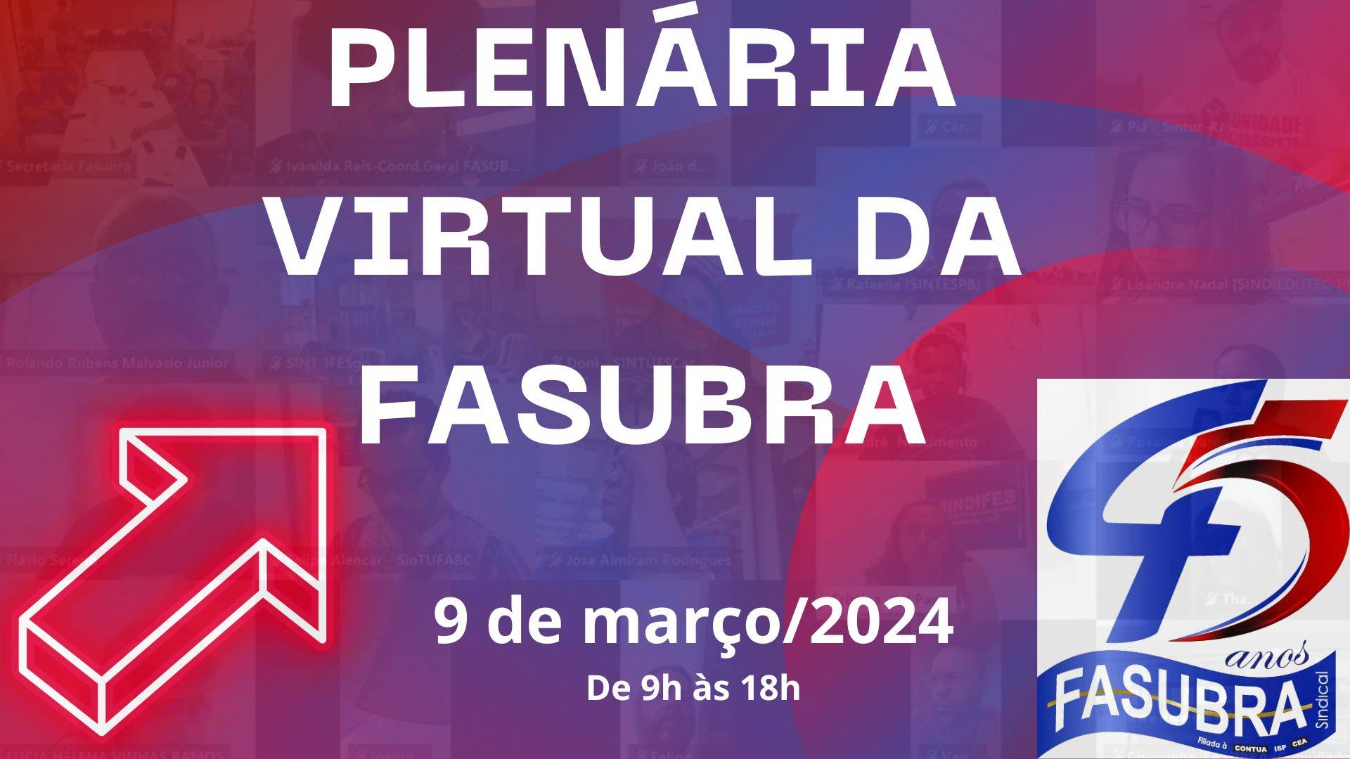 FASUBRA Informa: Atenção para a Plenária Virtual da FASUBRA
