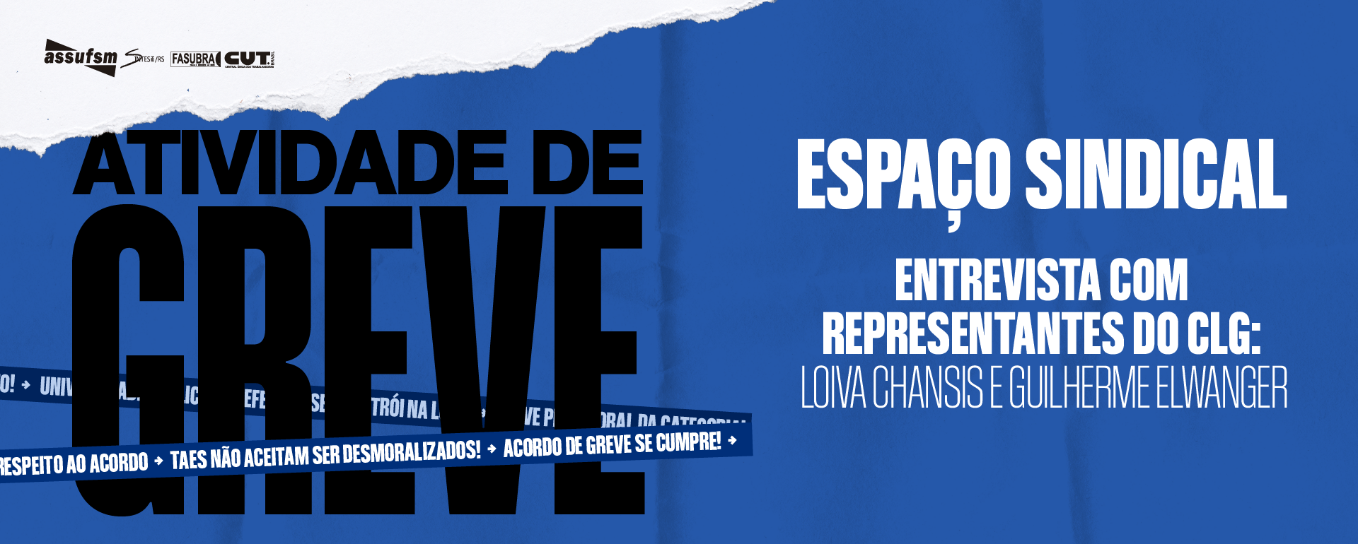 Espaço Sindical debate pontos da greve da categoria TAE