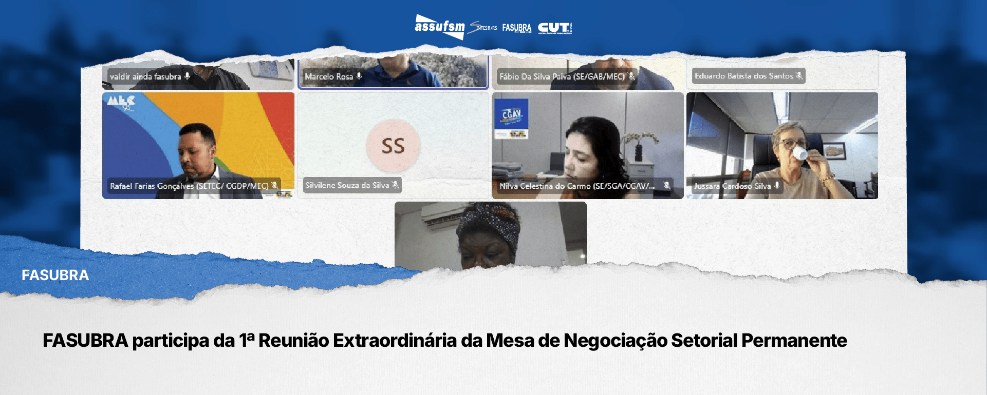 FASUBRA participa da 1ª Reunião Extraordinária da Mesa de Negociação Setorial Permanente