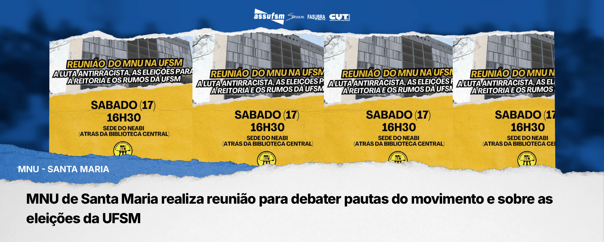 MNU de Santa Maria realiza reunião para debater pautas do movimento e sobre as eleições da UFSM
