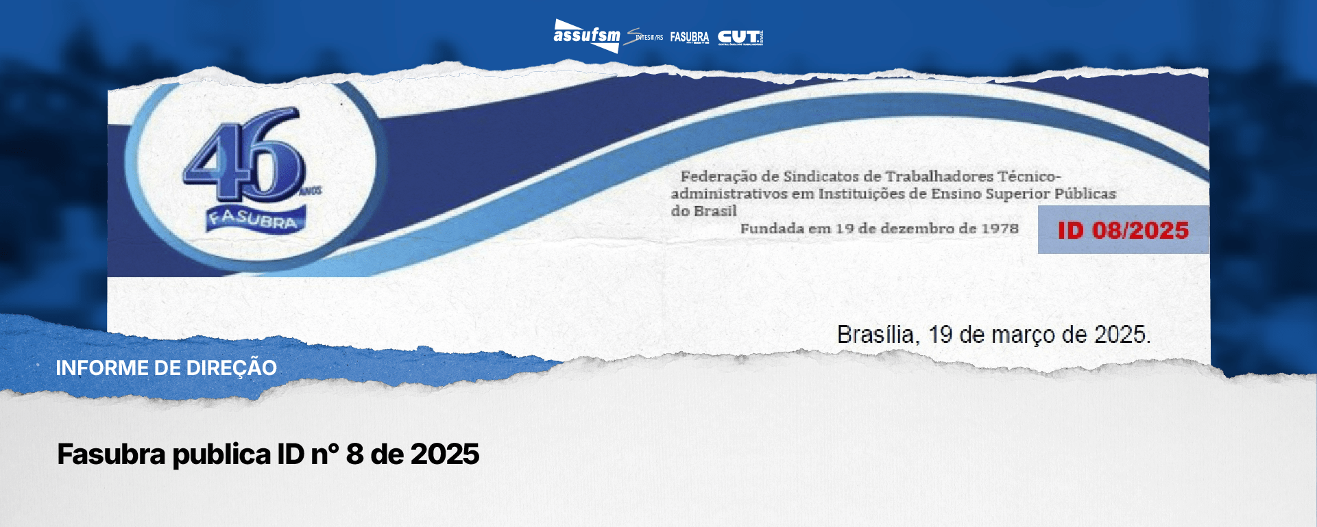 Fasubra publica ID n° 8 de 2025