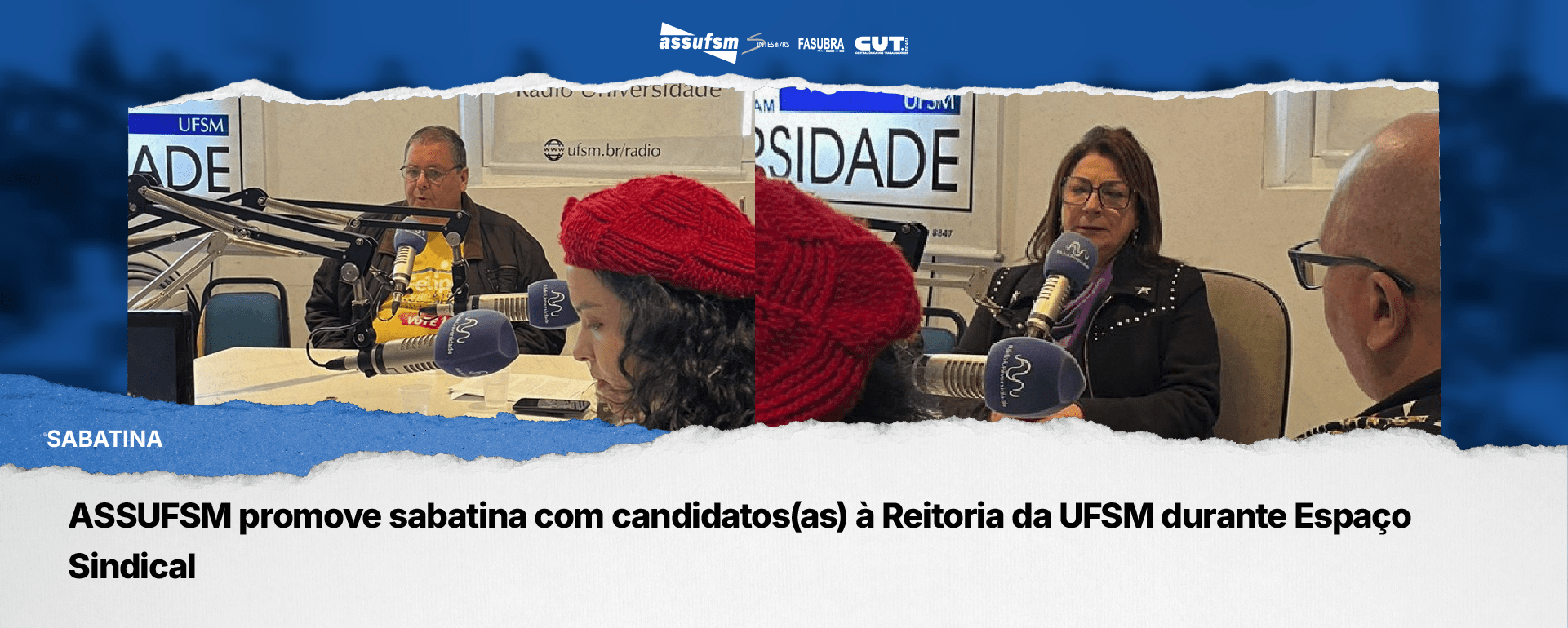 ASSUFSM promove sabatina com candidatos(as) à Reitoria da UFSM durante Espaço Sindical