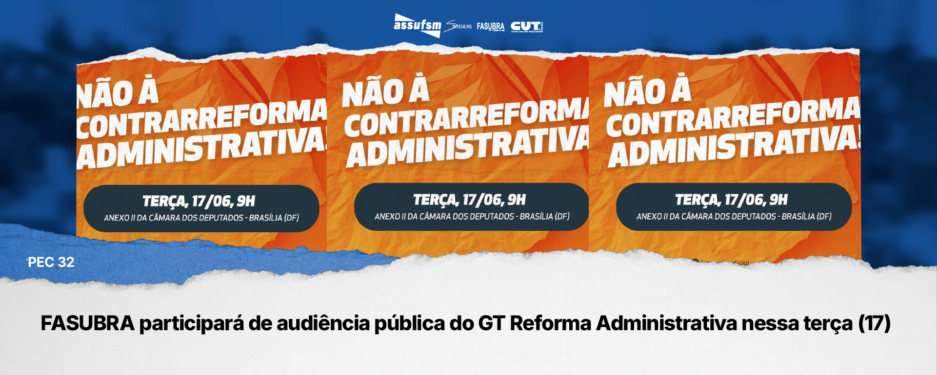 FASUBRA participará de audiência pública do GT Reforma Administrativa nessa terça (17)
