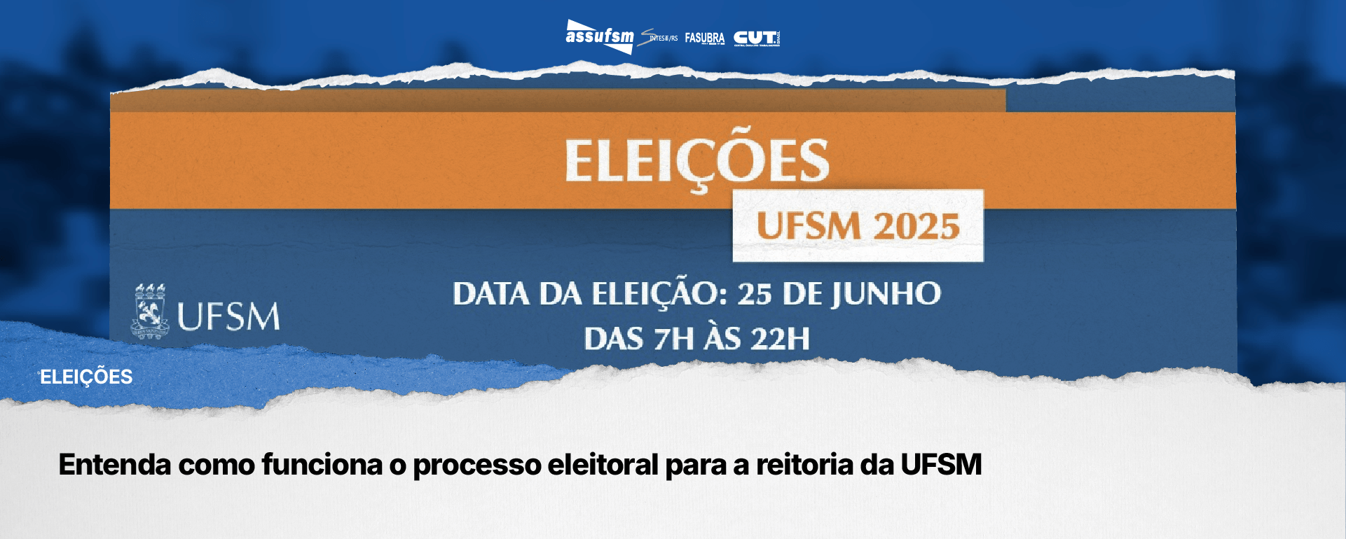 Entenda como funciona o processo eleitoral para a reitoria da UFSM