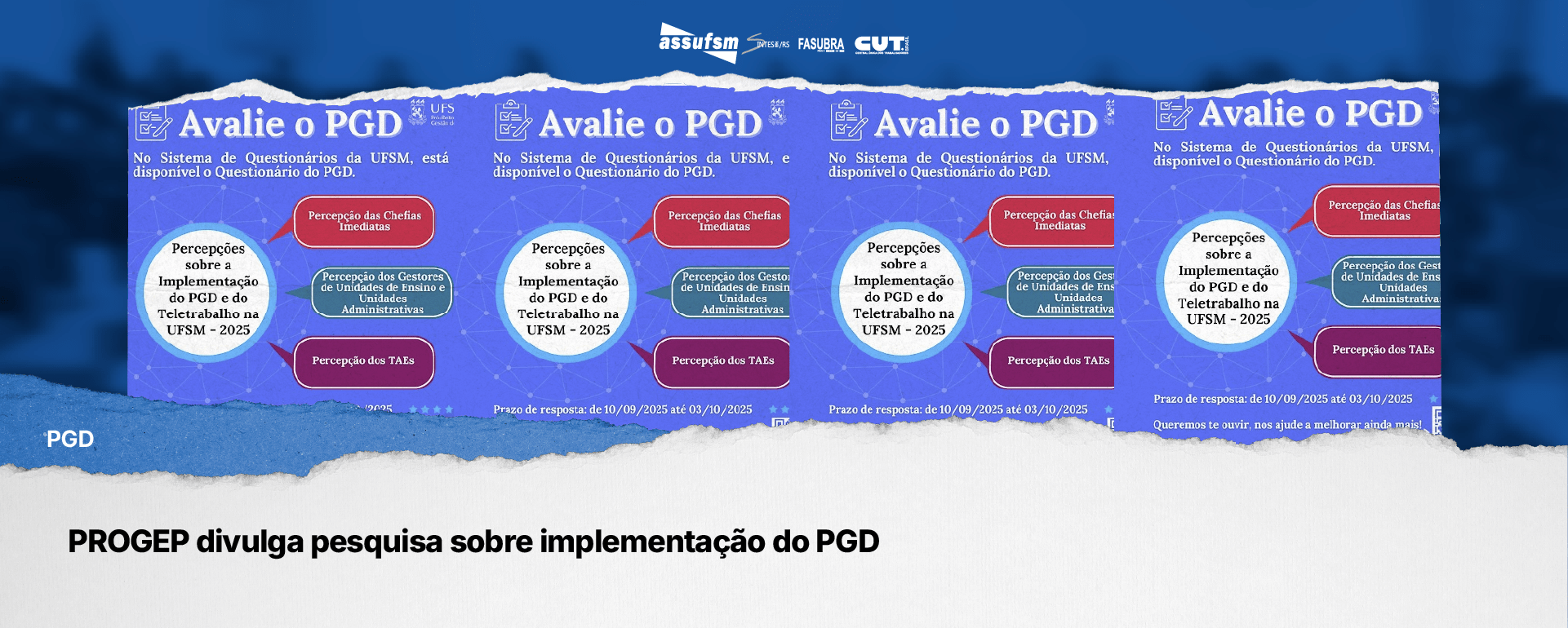 PROGEP divulga pesquisa sobre implementação do PGD