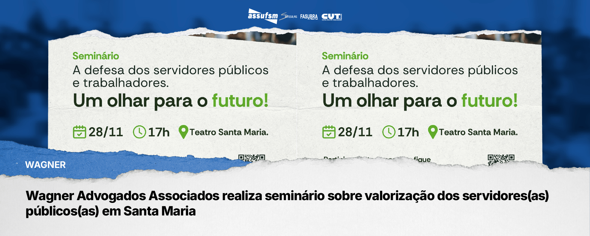 Wagner Advogados Associados realiza seminário sobre valorização dos servidores(as) públicos(as) em Santa Maria
