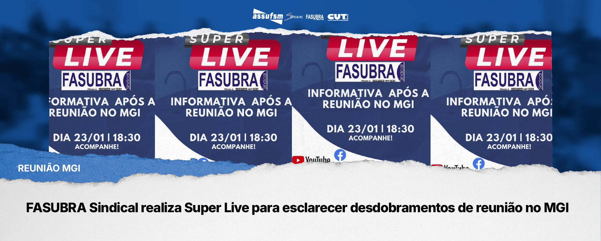 FASUBRA Sindical realiza Super Live para esclarecer desdobramentos de reunião no MGI