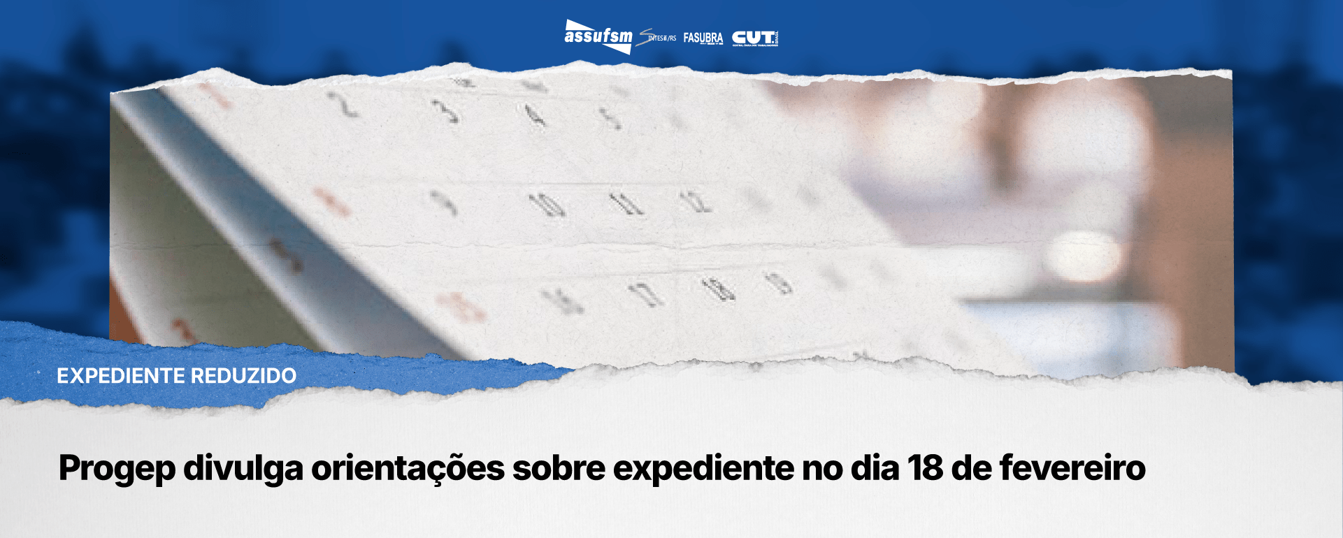 Progep divulga orientações sobre expediente no dia 18 de fevereiro