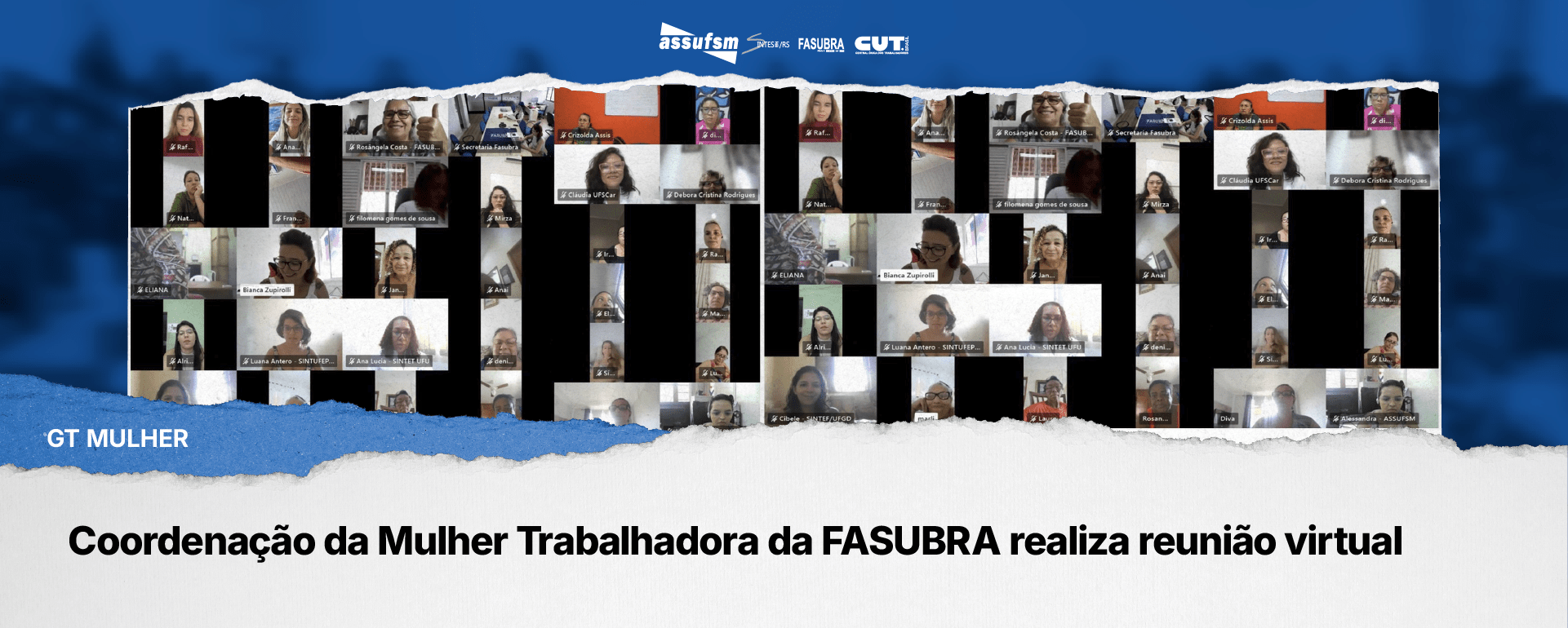 Coordenação da Mulher Trabalhadora da FASUBRA realiza reunião virtual