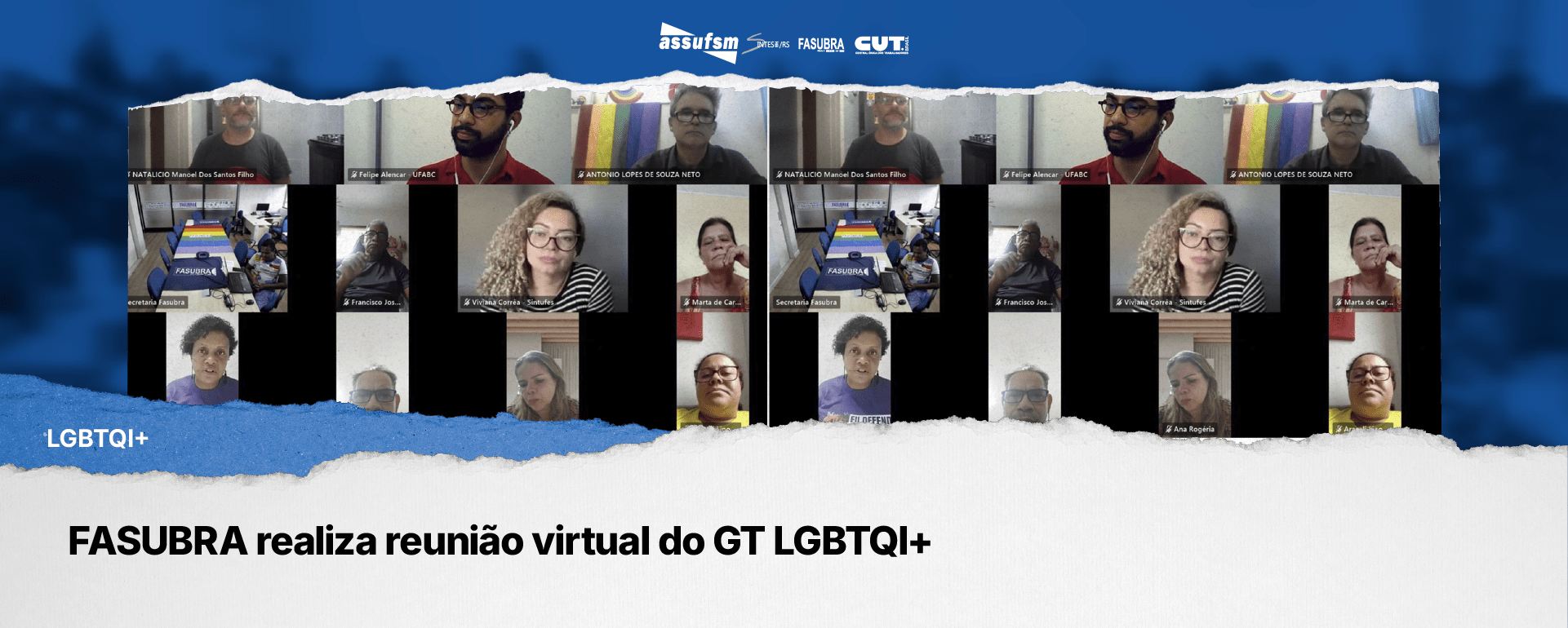 FASUBRA realiza reunião virtual do GT LGBTQI+
